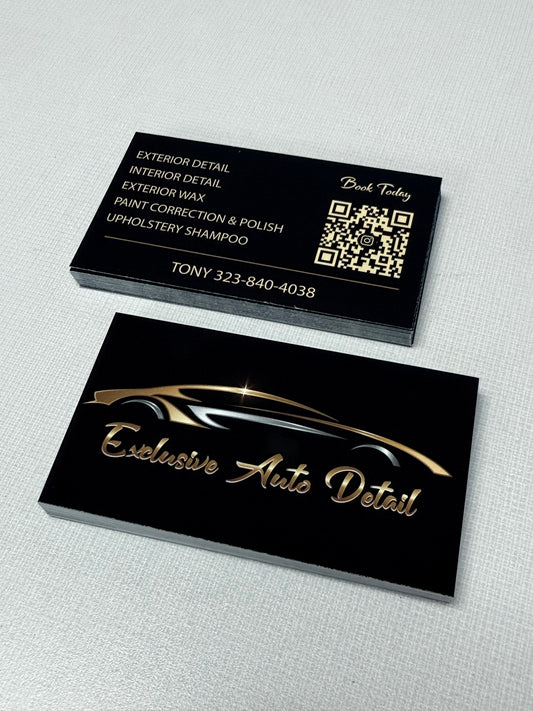 Double-Sided Premium UV Gloss Business Cards – 4/4 Full Color